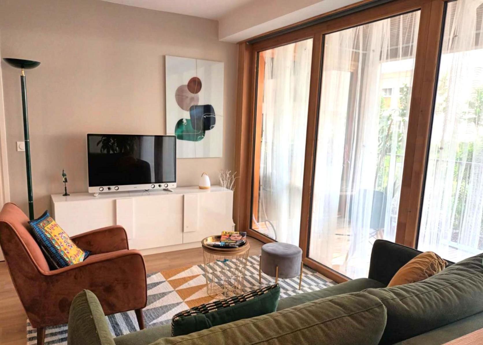 Saint Jean Gare Bel T3 Appartement Free Parking Bordeaux Esterno foto